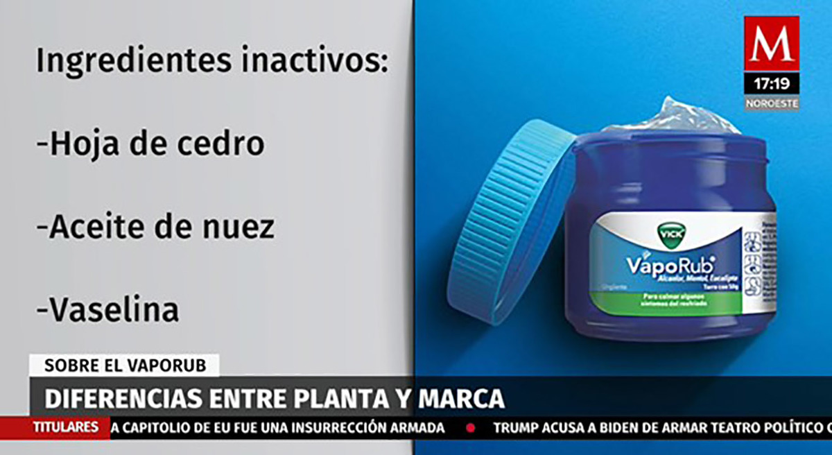 VapoRub: diferencias entre la planta y la marca