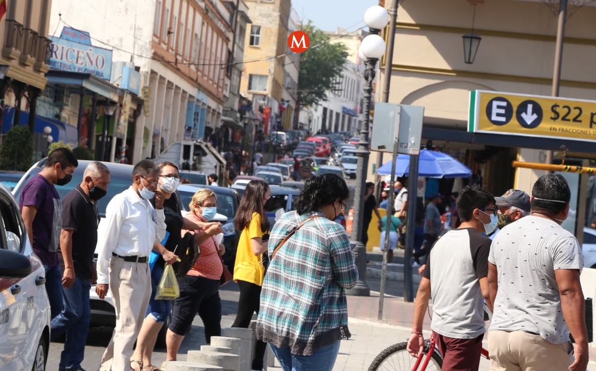 Zona centro de Tampico, movimiento genera casos de covid-19. (Yazmín Sánchez)