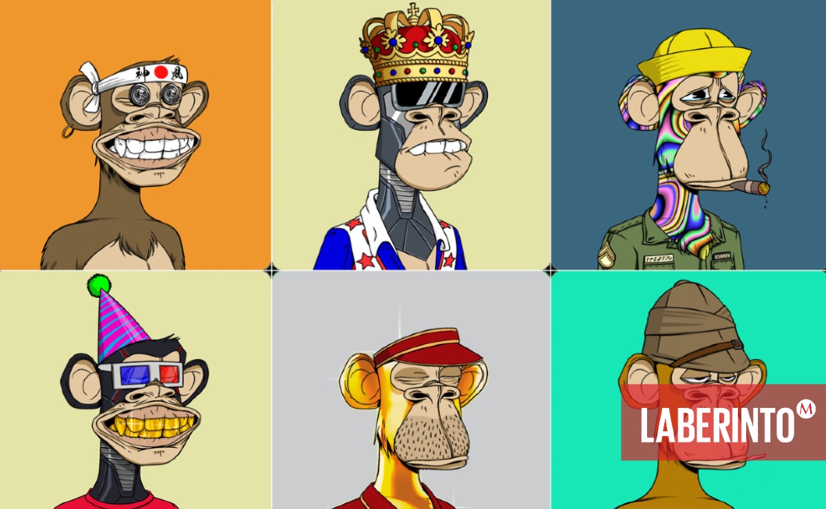Capturas de pantalla de la colección Bored Ape Yacht Club.