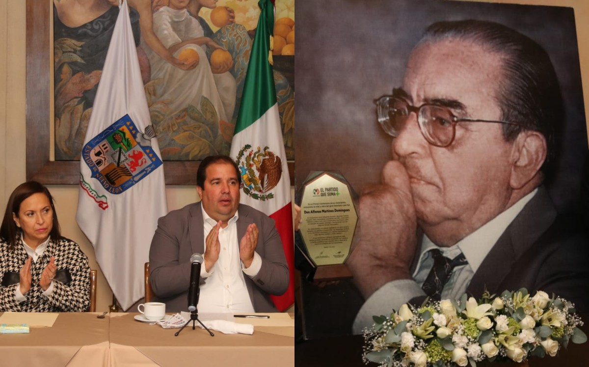 PRI homenajea natalicio de don Alfonso Martínez Domínguez. Foto: Roberto Alanís.