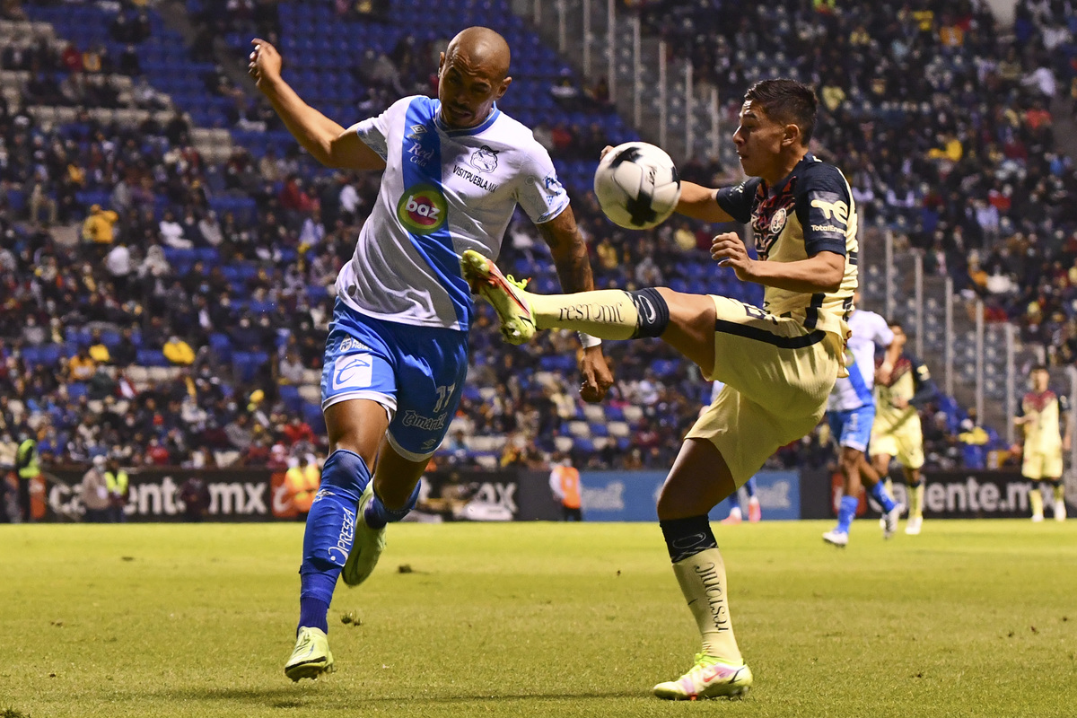 Puebla vs América. Jornada 1 del Clausura 2022 de la Liga MX (Imago7)