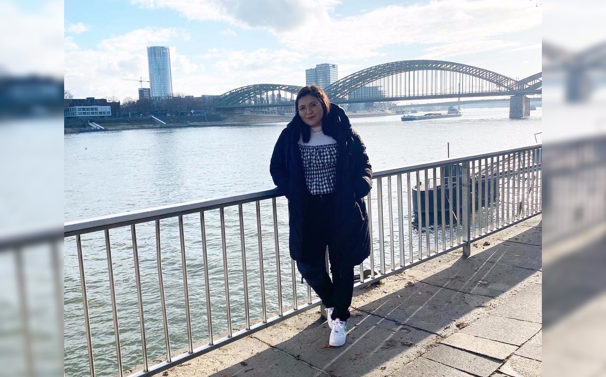 Angélica Bagundo Zavala, enfermera de Tamaulipas, labora en Alemania. (Cortesía)