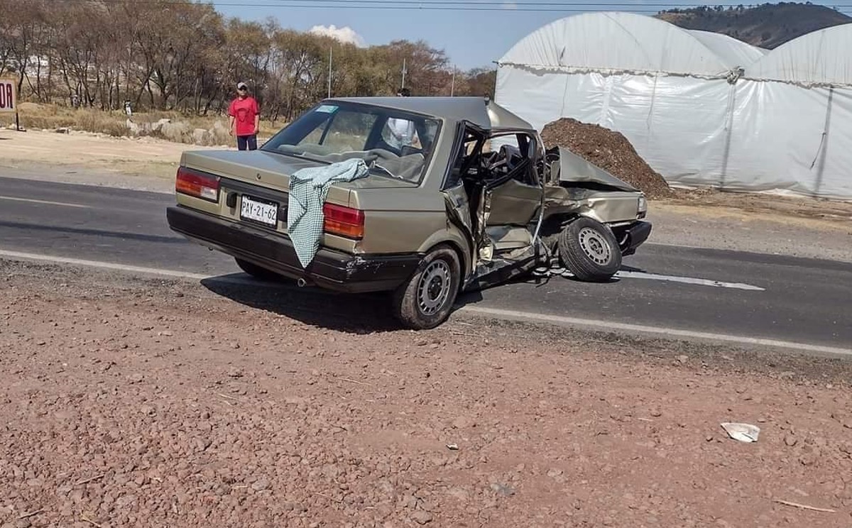 El choque fue en la carretera Atlacomulco - Santiago Actutzilapan. (Especial)