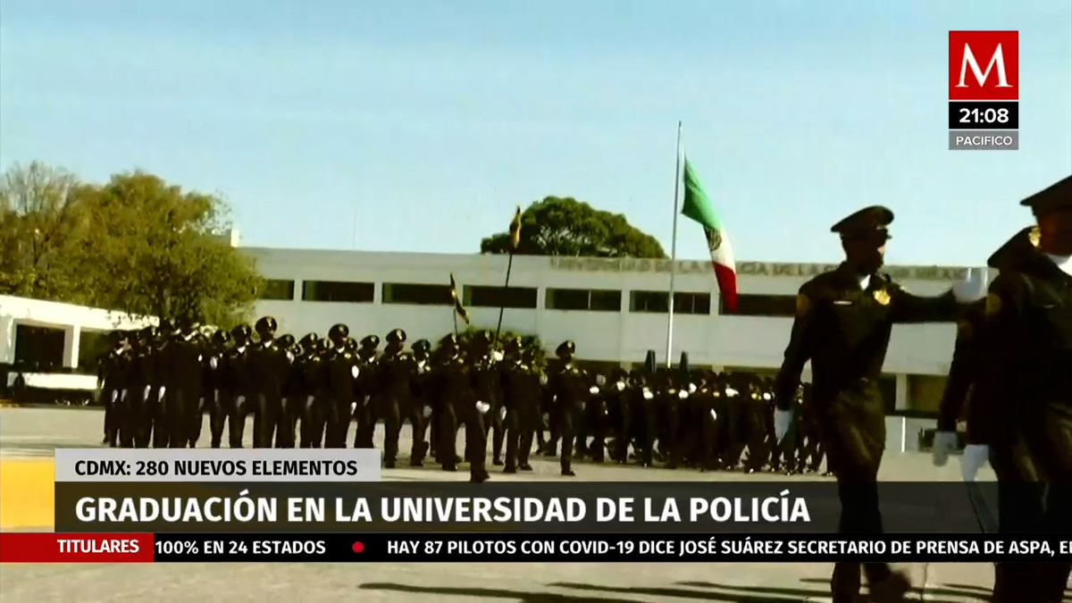En CdMx, se gradúa la Generación 280 de la Universidad de la Policía