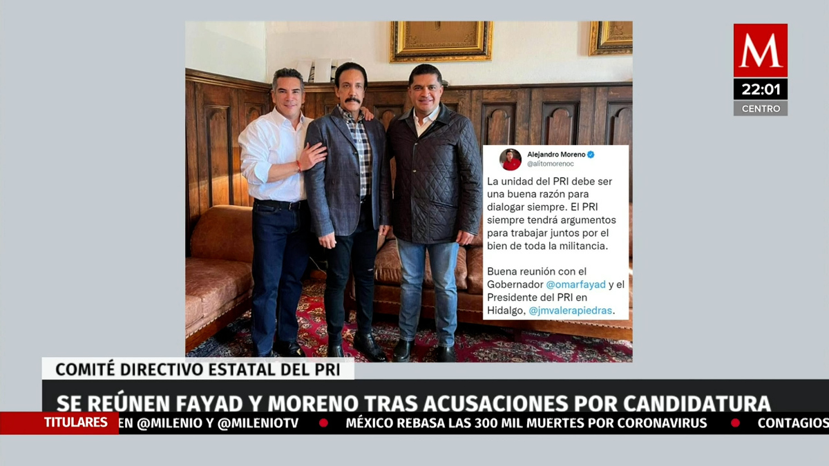 Omar Fayad y Alejandro Moreno se reúnen tras acusaciones mutuas