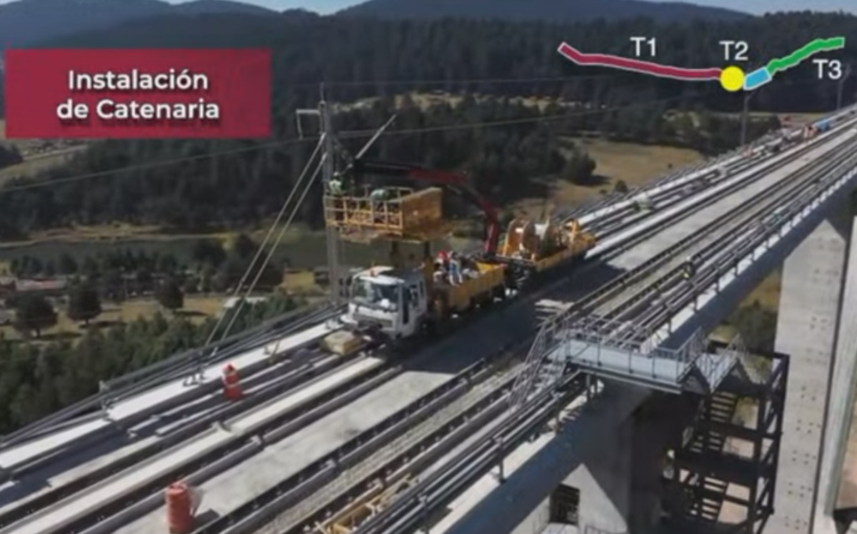 Avance de obra del Tren Interurbano. Foto: ESPECIAL