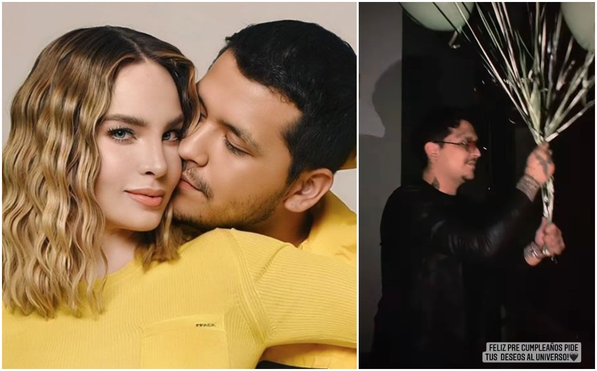Belinda sorprende a Nodal con romántico regalo en cumpleaños (Especial/Instagram).
