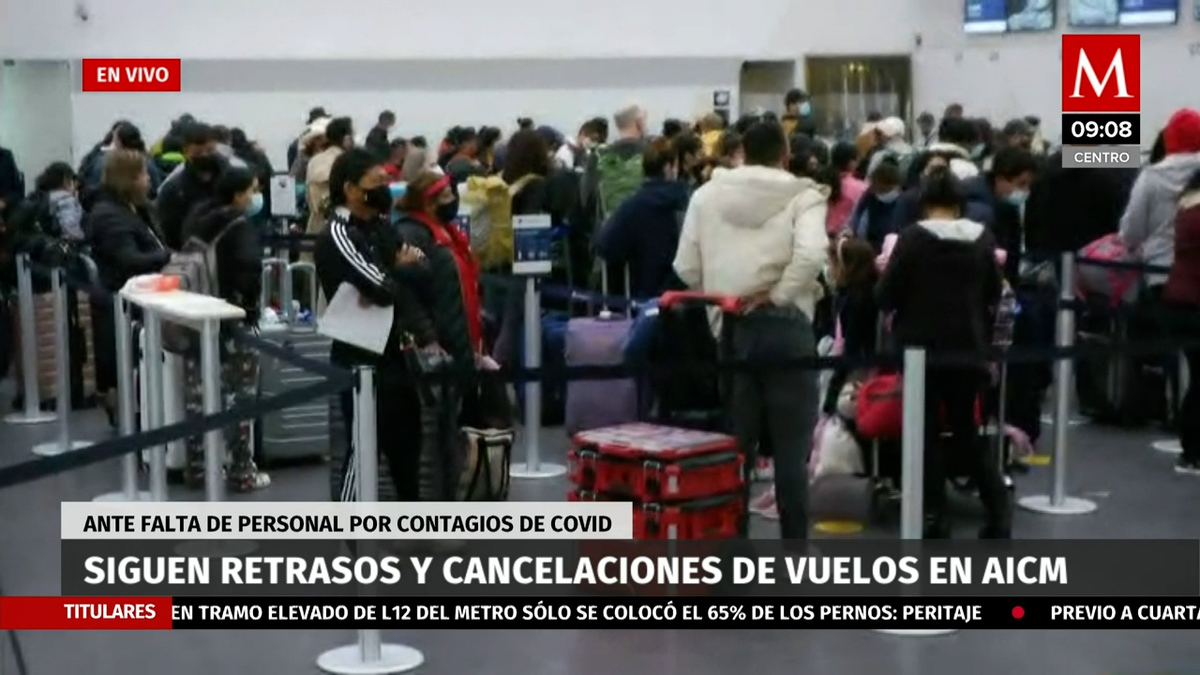 Continúan los retrasos y cancelaciones de vuelos en AICM