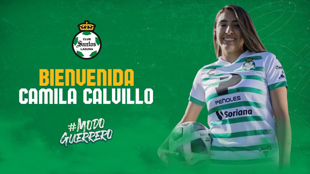 Santos Laguna sumó a sus filas a la defensora duranguense Camila Calvillo. (@ClubSantosFem)