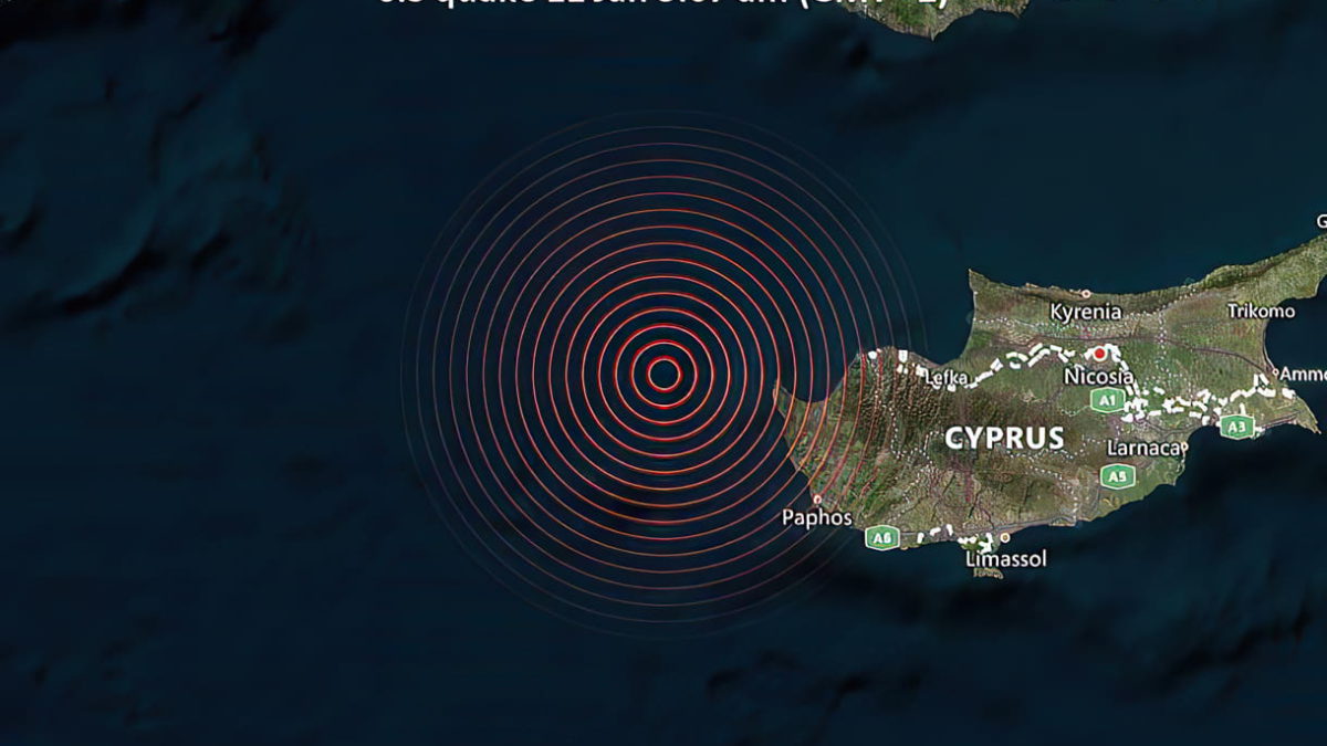 Terremoto de 6.4 sacude Chipre