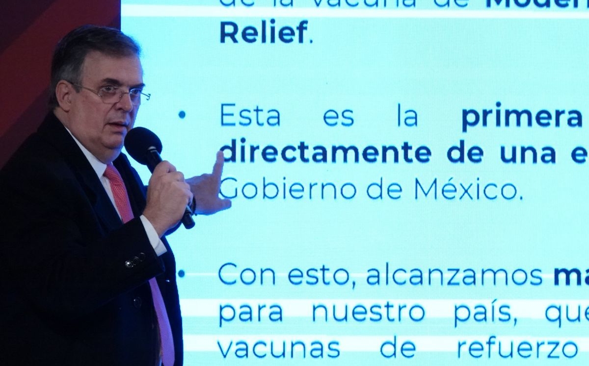 El canciller dio los pormenores de la entrega de vacunas contra el covid-19 en México. | Cuartoscuro