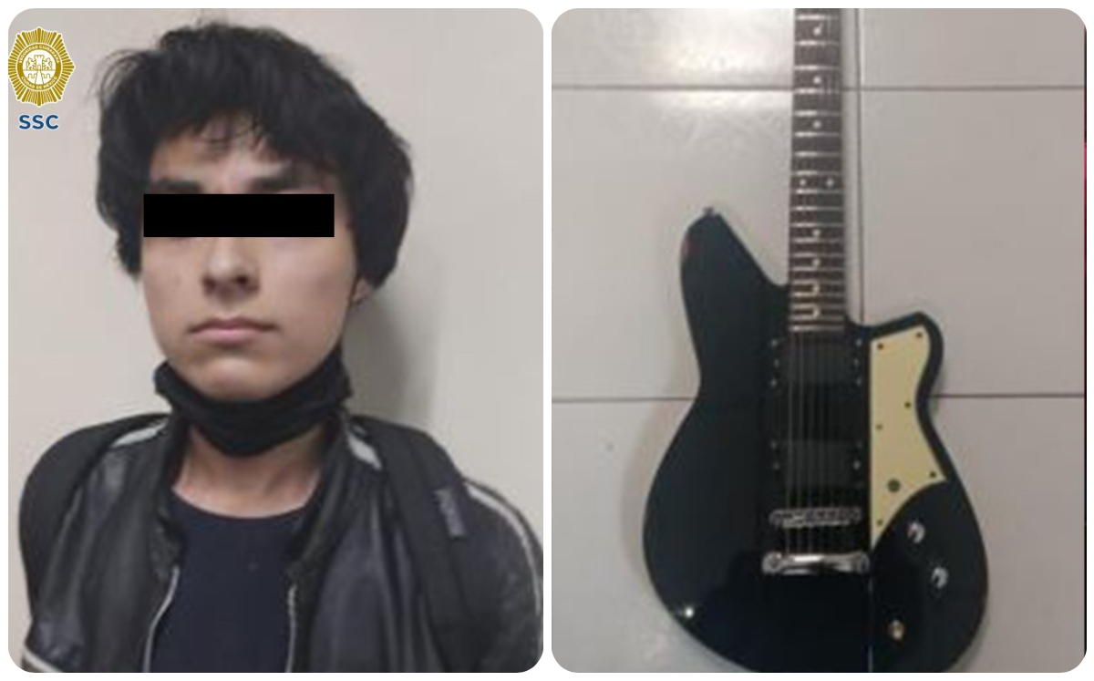 Detenido y la guitarra robada. (Especial)