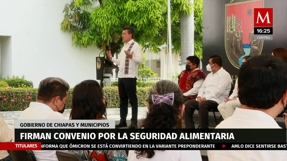 Gobierno de Chiapas firma convenio por seguridad alimentaria