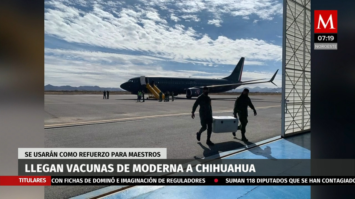 Llega lote de vacunas de Moderna a Chihuahua