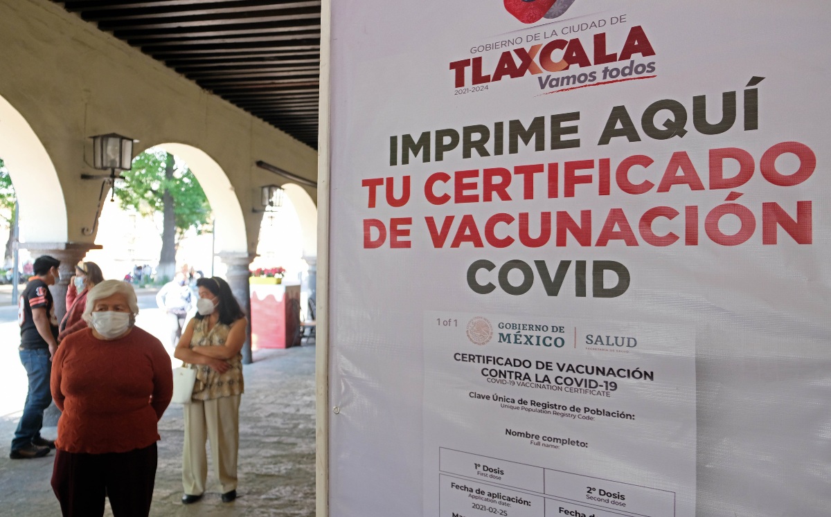 Módulos para imprimir certificados de vacunación en Tlaxcala | Agencia Enfoque