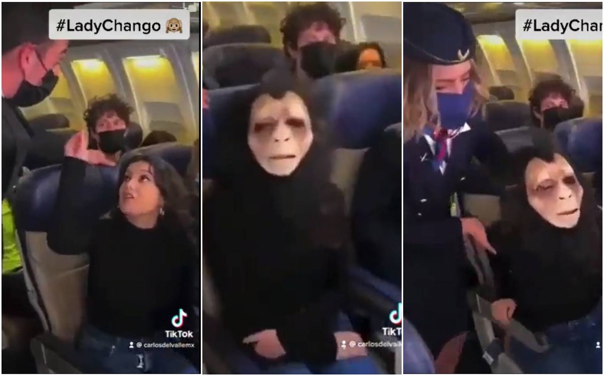 Mujer se niega a usar cubrebocas; la llaman Lady Chango (Captura).