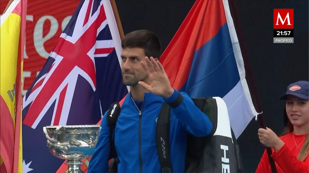 Novak Djokovic entrenó en la sede del Abierto de Australia