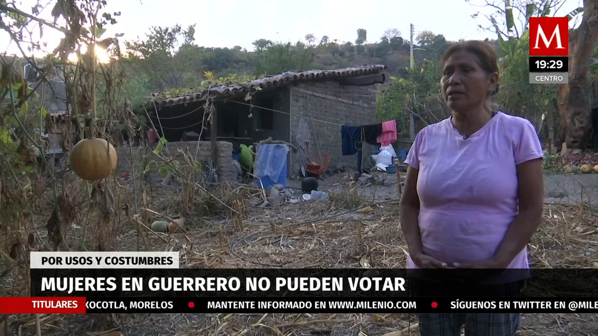Por usos y costumbres, mujeres de Guerrero no pueden votar