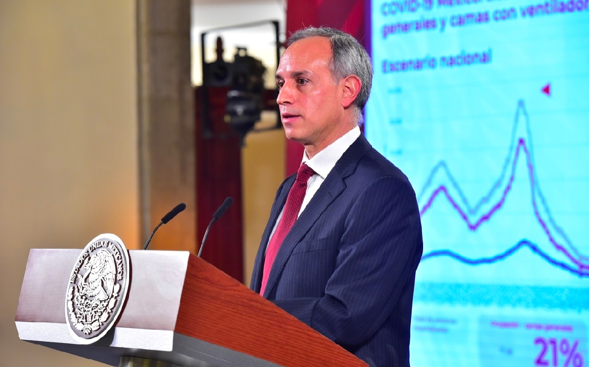 El subsecretario López-Gatell regresó a la conferencia mañanera tras ausentarse la semana pasada. | Cortesía
