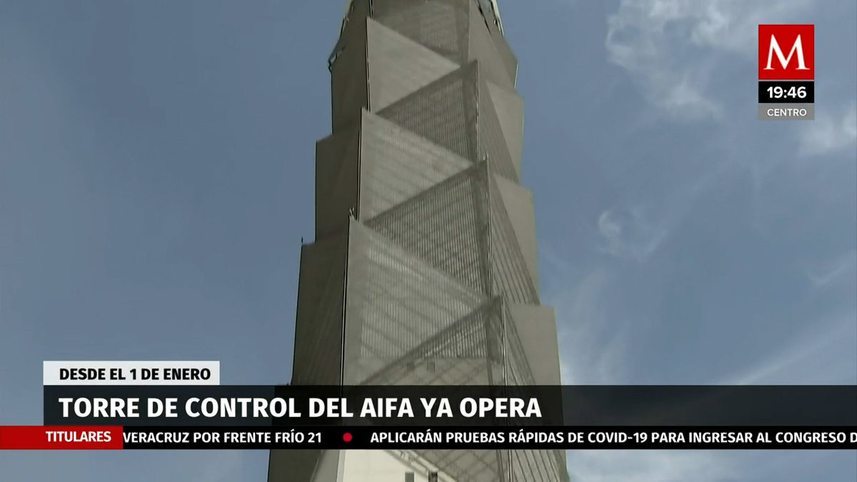 Torre de control del AIFA ya opera desde el 1 de enero