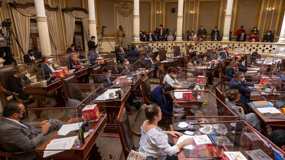 Estos son los casos positivos de covid-19 en el Congreso de Puebla