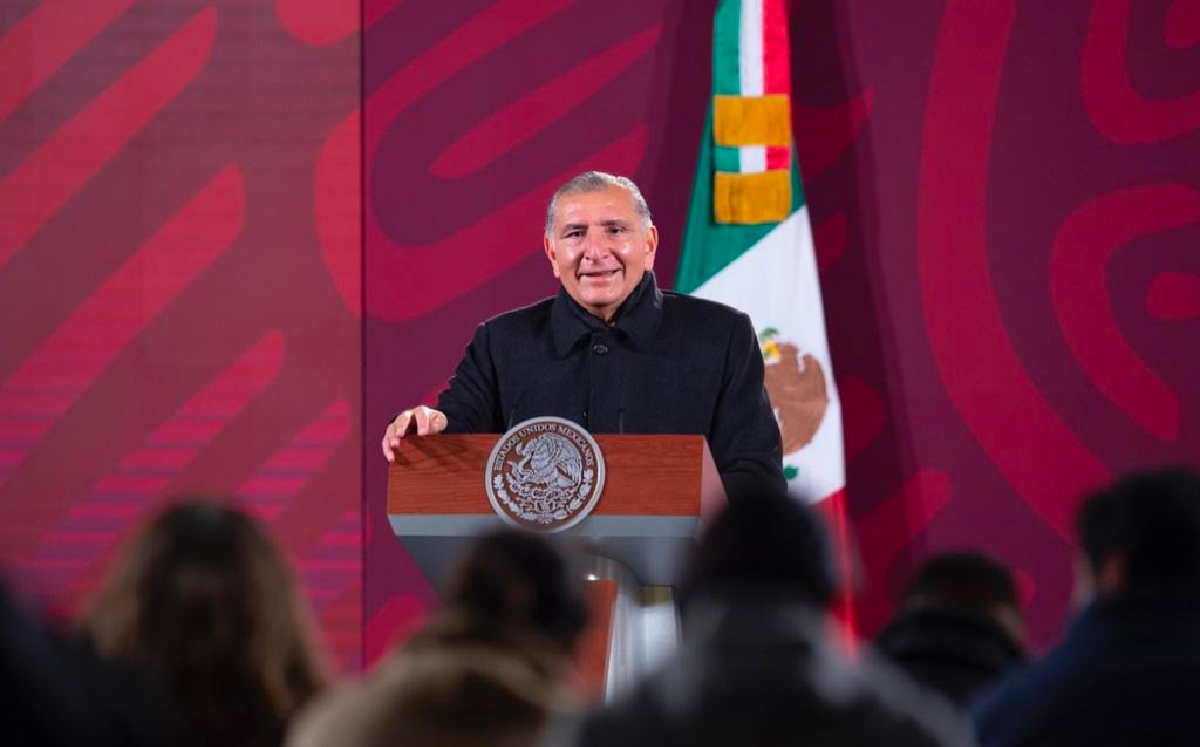 El funcionario durante la conferencia mañanera de hoy en Palacio Nacional. | Cortesía