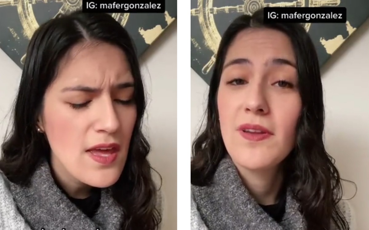 La tiktoker Mafer González. (Captura)