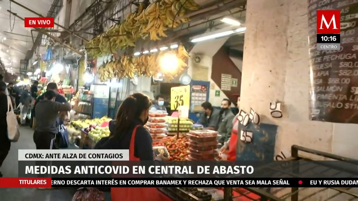 Medidas anticovid en Central de Abasto
