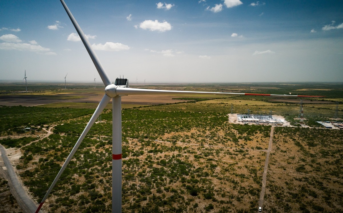Parque eólico instalado en Tamaulipas.