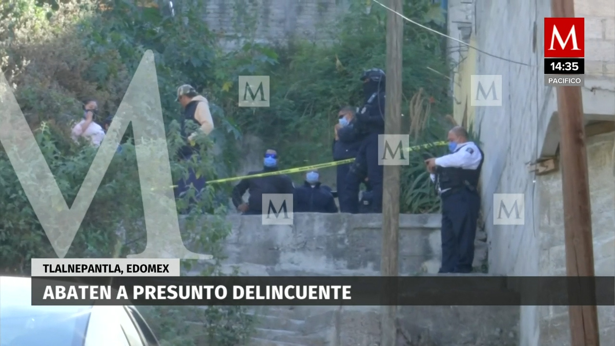 Policías abaten a presunto delincuente en Tlalnepantla