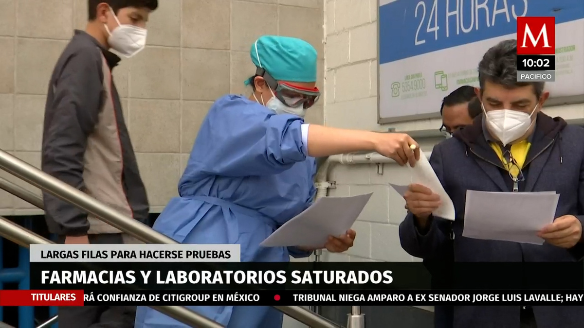 Se saturan farmacias y laboratorios por prueba covid-19