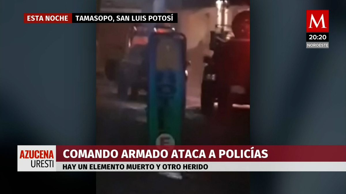 En SLP esta noche dos elementos de la policía estatal fueron víctimas