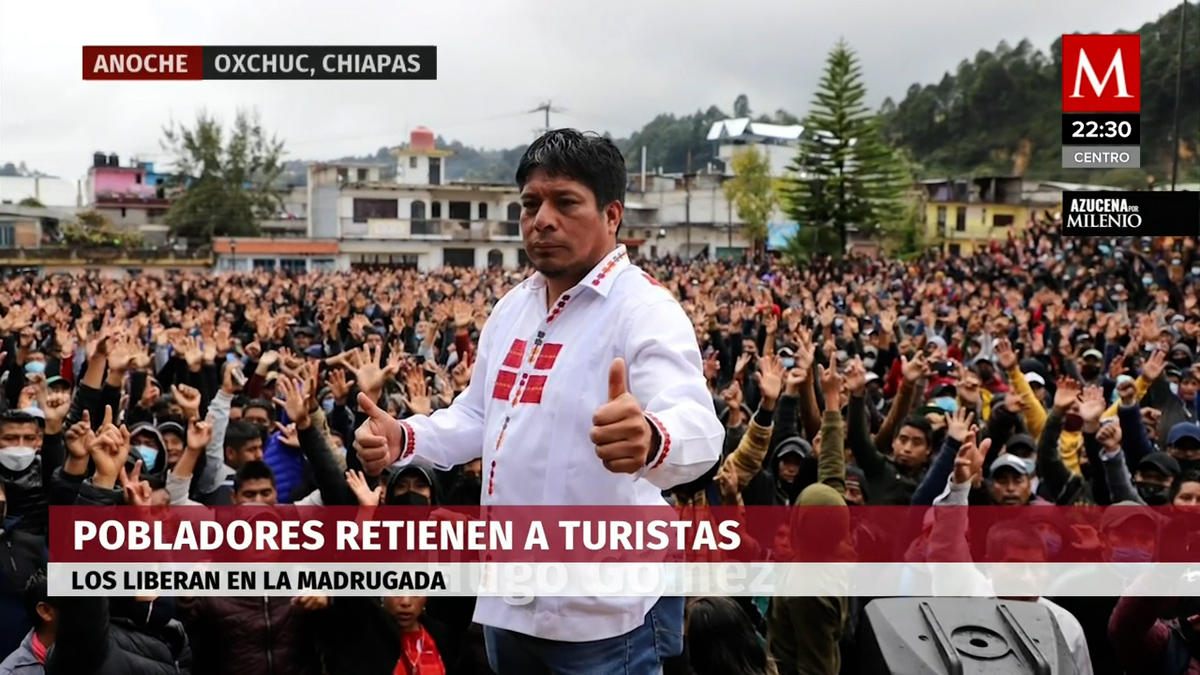 Pobladores indígenas en Oxchuc, Chiapas, retienen a turistas y los liberan en la madrugada