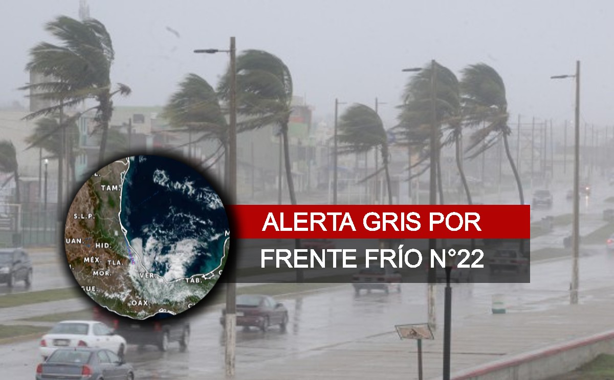 Alerta por frente frío número 22