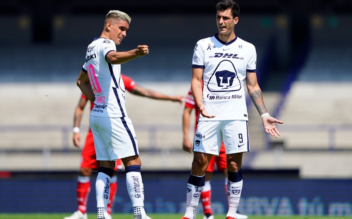 Juan Dinenno y Favio Álvarez son baja con Pumas para partido ante Querétaro (Imago7)