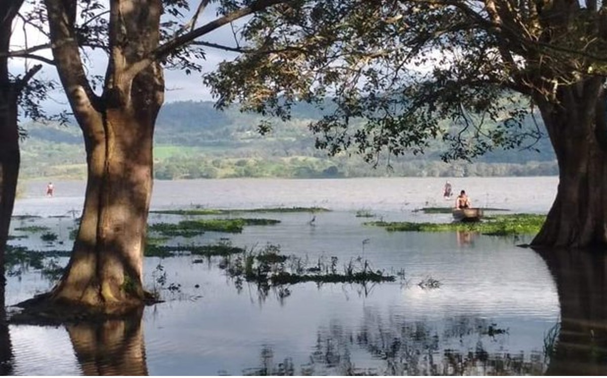 Lago artificial Apanás. | Twitter