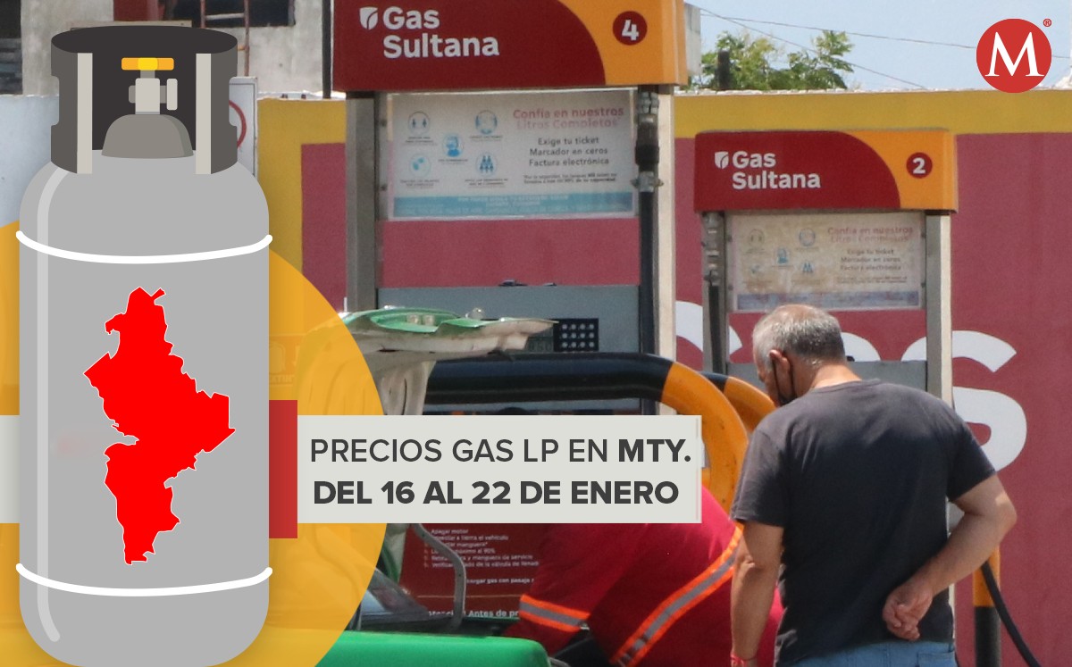 Precio del gas LP en Nuevo León del 16 al 22 de enero del 2022. Foto: Leonel Rocha.