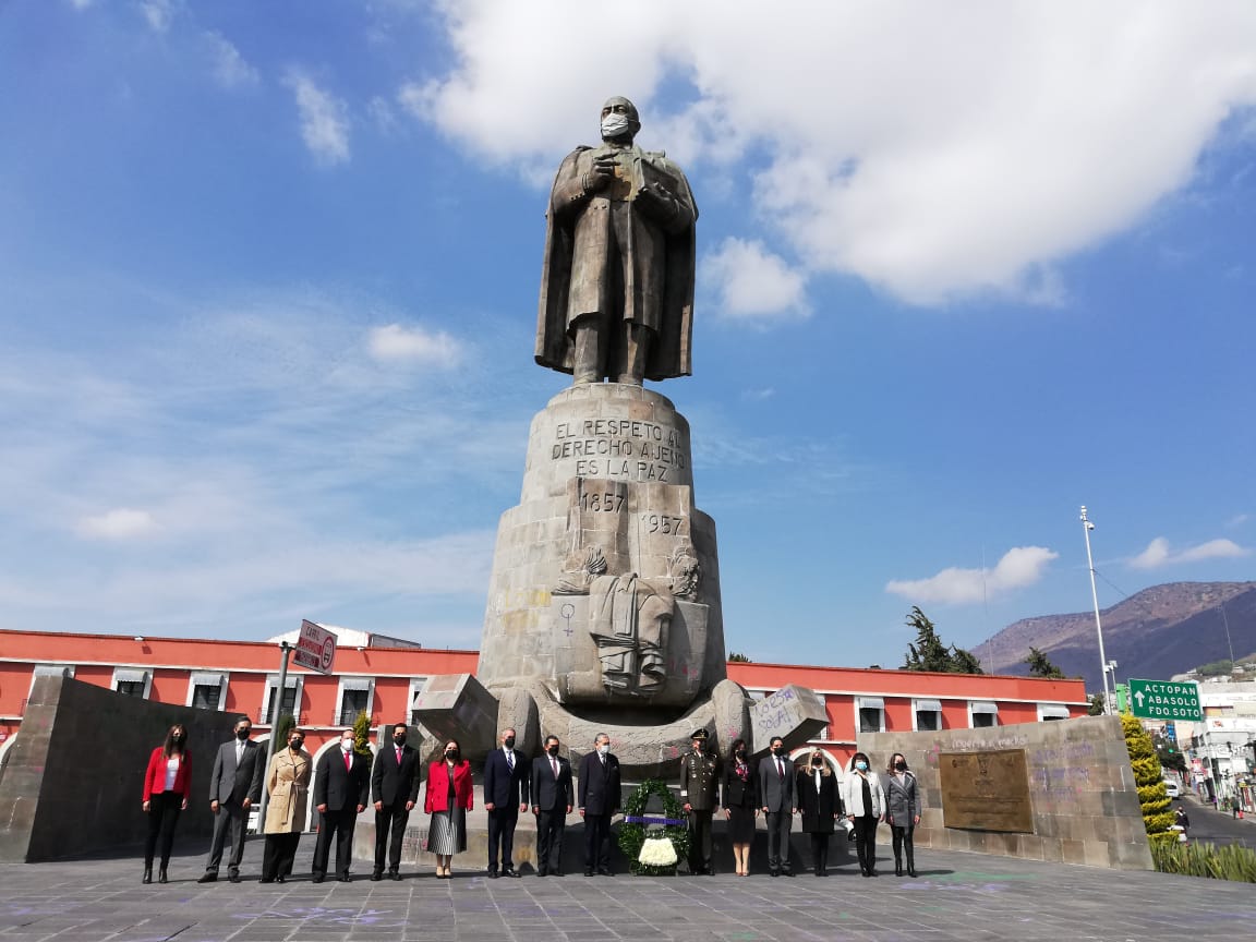 Conmemoran el 153 aniversario de creación de Hidalgo (Alejandro Reyes)