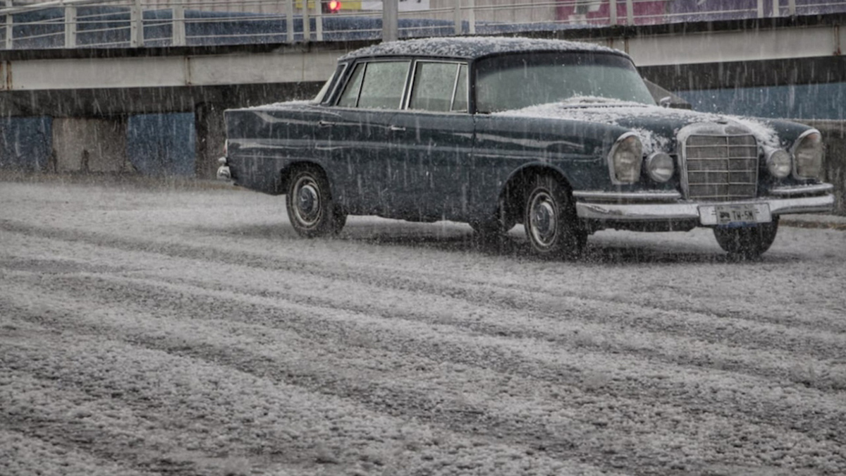 Fuerte granizada sorprende a Puebla capital; PC activa protocolos
