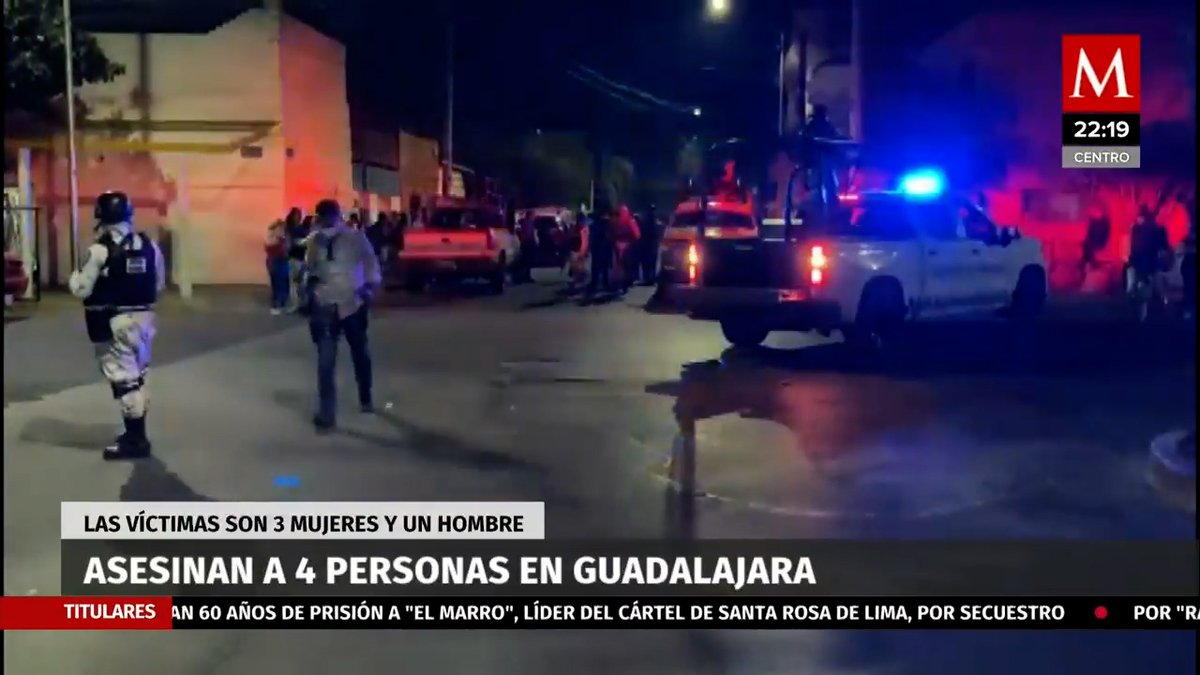 Guadalajara. Fiscalía investiga el asesinato de cuatro personas