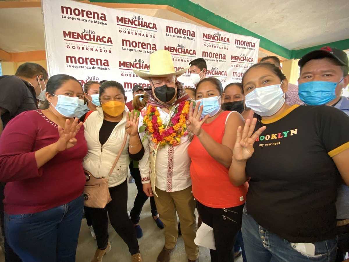 Julio Menchaca se reunió con militantes de Huejutla y Atlapexco (Cortesía)