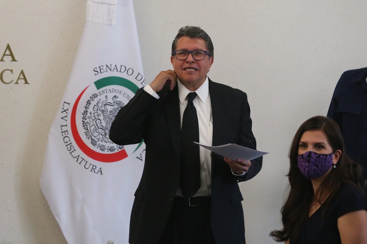 Ricardo Monreal, líder del grupo parlamentario de Morena dentro del Senado de la República. (Javier Ríos)