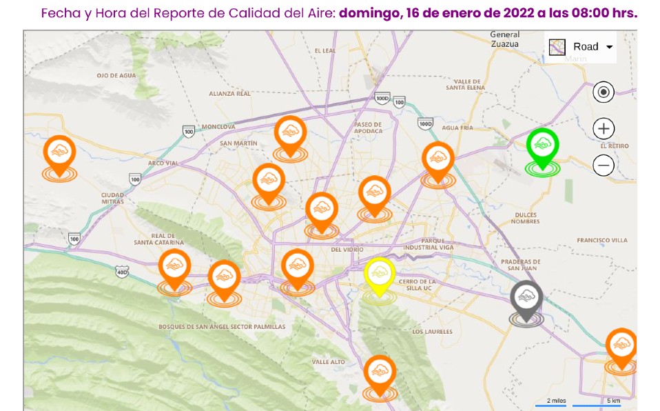 La peor zona hasta entonces es la de la avenida Universidad y alrededores. Foto: Especial