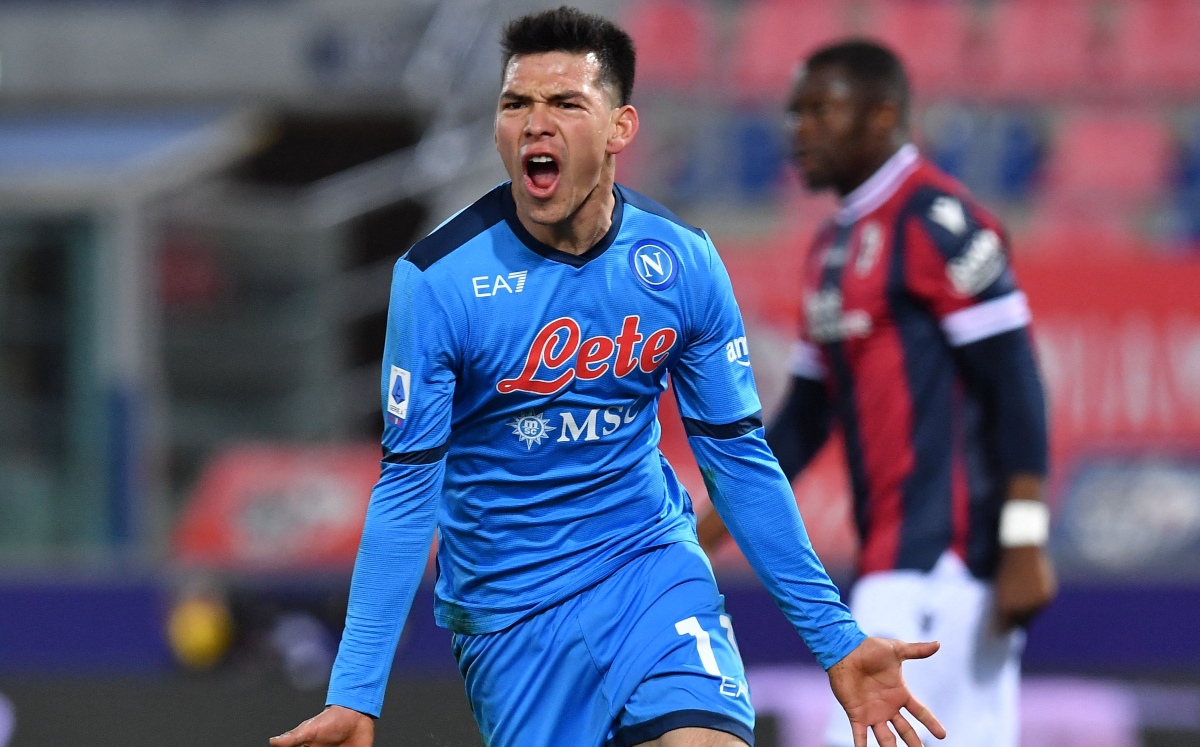 Chucky Lozano marca doblete en el Bolonia vs Napoli (Reuters)