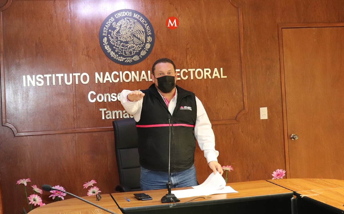 Sergio Ruiz Castellot toma protesta como titular del INE Tamaulipas. (INE Tamaulipas)