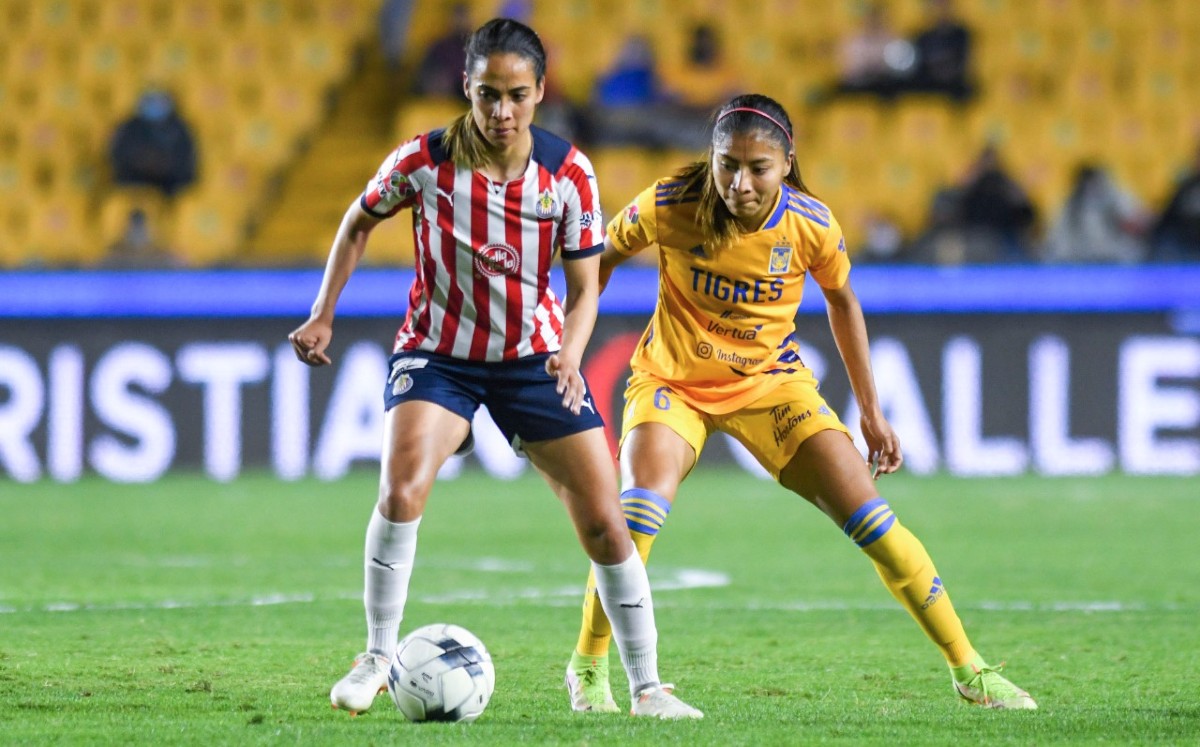 Tigres y Chivas empatan en jornada 2 del Clausura 2022 de la Liga MX Femenil (Jorge López)