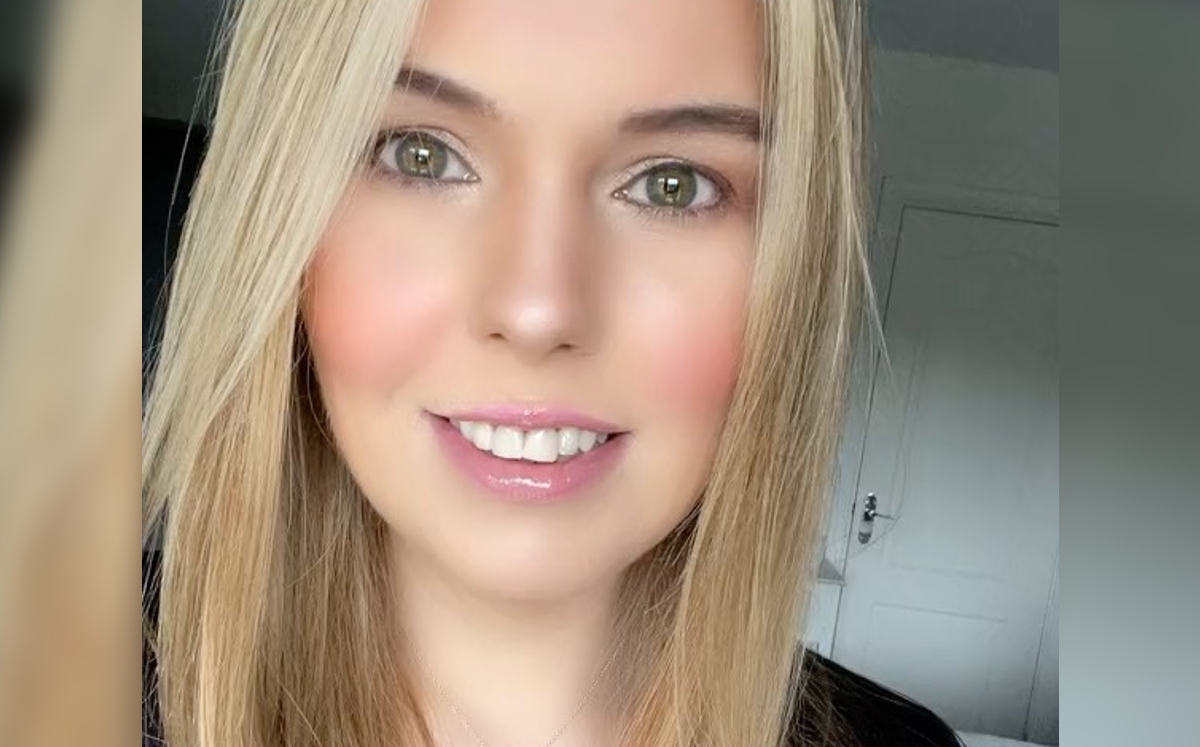 Claire Sisk se ha vuelto viral en TikTok (captura de pantalla).