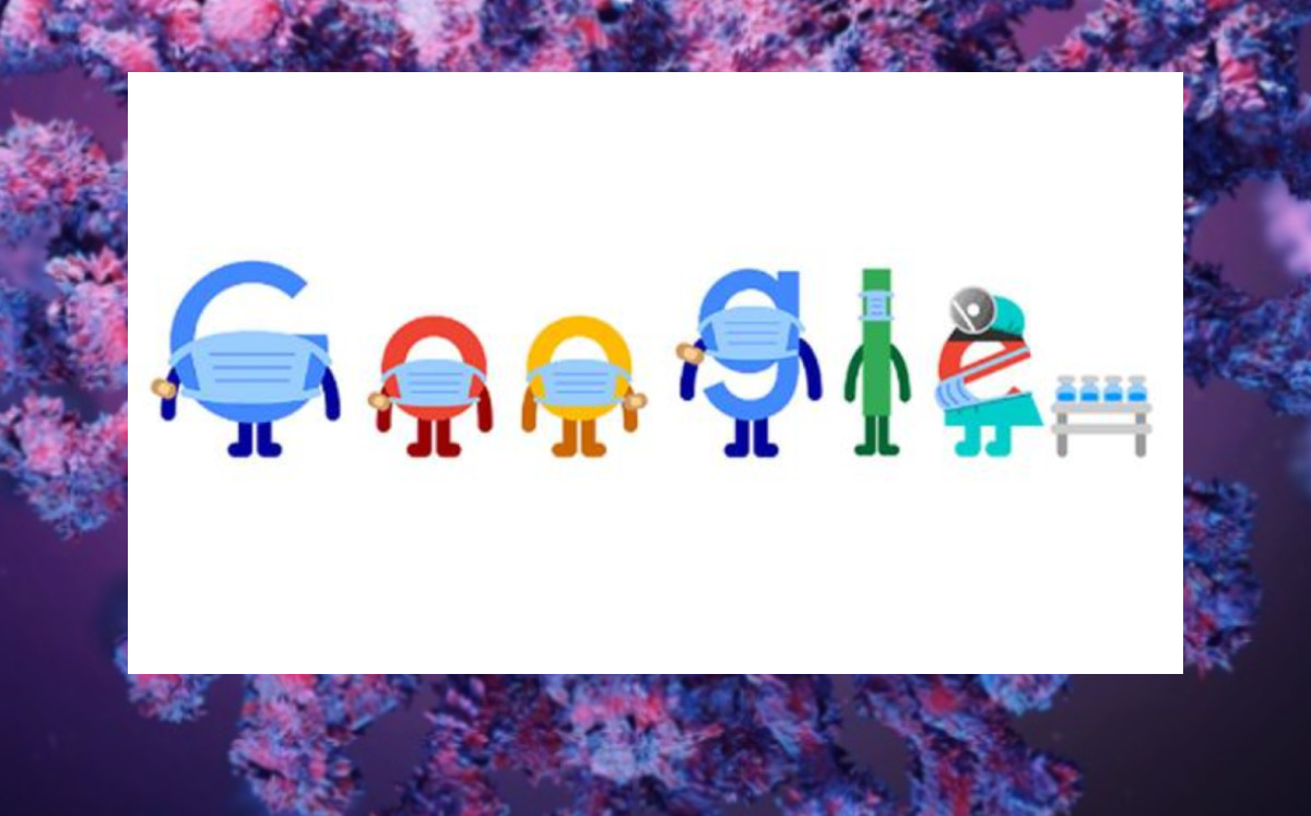 El doodle de hoy da recomendaciones para evitar contagios por covid. |Especial