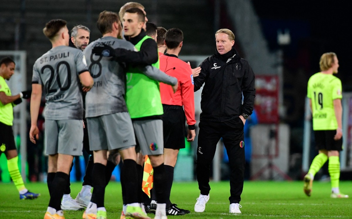 Equipo de Segunda División elimina al Borussia Dortmund en la Copa de Alemania (AFP)