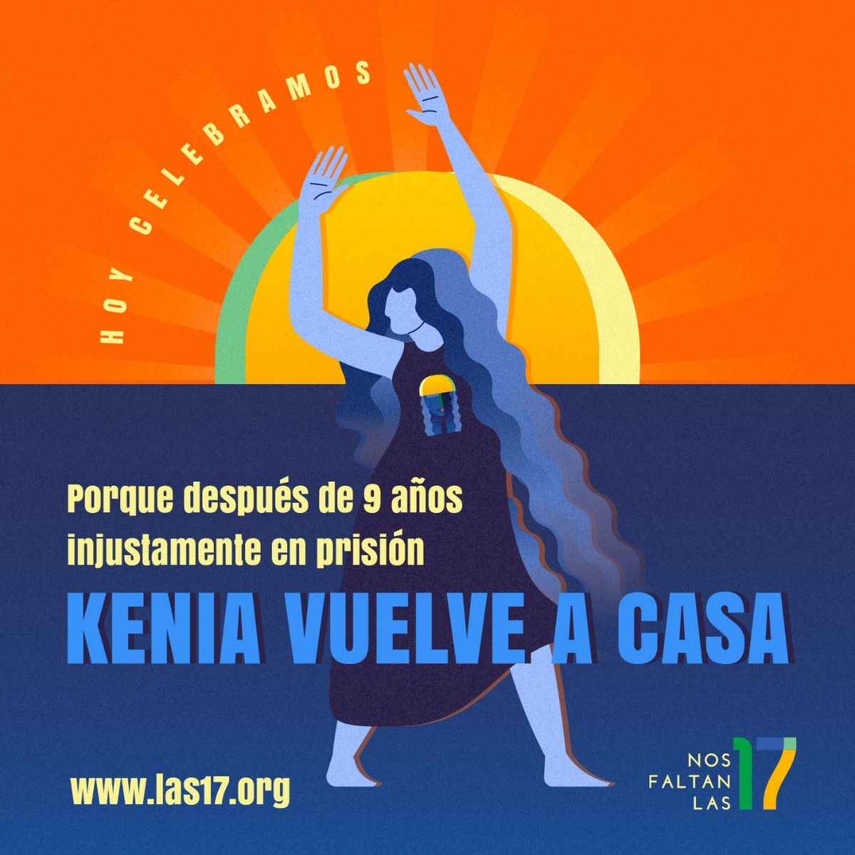 Kenia, quien había sido condenada a 30 años de cárcel luego de sufrir una emergencia obstétrica.